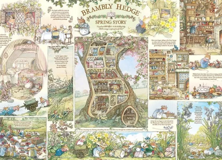 Cobble Hill Animals & Wildlife* - Brambly Hedge Spring Story - 1000 Piece Jigsaw Puzzle