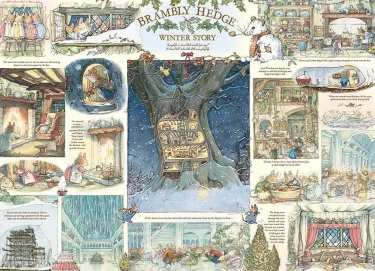 Cobble Hill Animals & Wildlife* - Brambly Hedge Winter Story - 1000 Piece Jigsaw Puzzle
