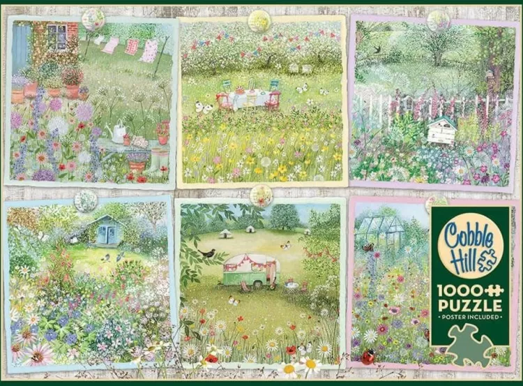 Cobble Hill Cottages* - Cottage Gardens - 1000 Piece Jigsaw Puzzle