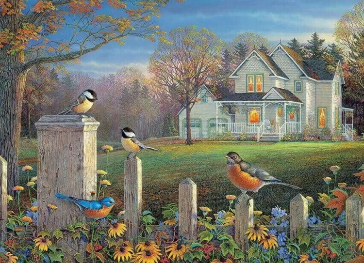 Cobble Hill Animals & Wildlife* - Evening Birds - 1000 Piece Jigsaw Puzzle