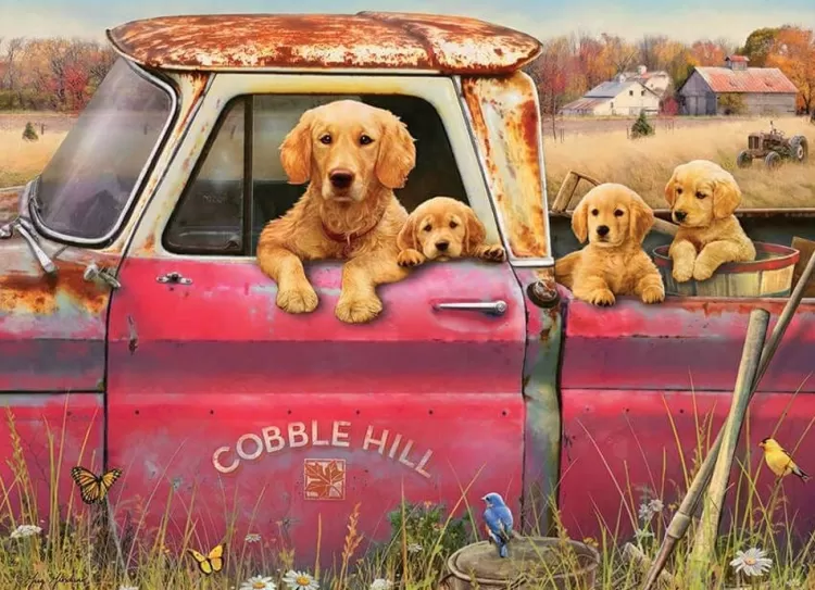 Cobble Hill Farming* - Farm - 1000 Piece Jigsaw Puzzle