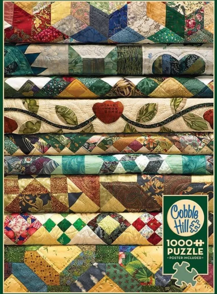 Cobble Hill Pastimes* - Grandmas Quilts - 1000 Piece Jigsaw Puzzle