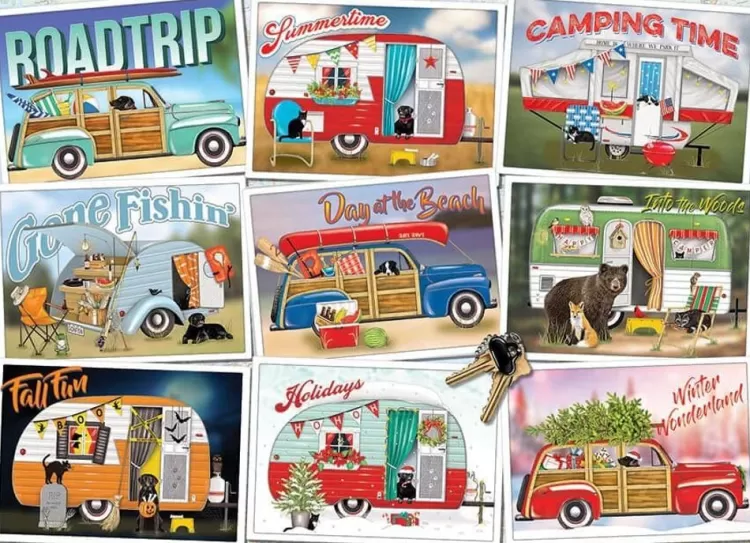 Cobble Hill Pastimes* - Hitting The Road - 1000 Piece Jigsaw Puzzle