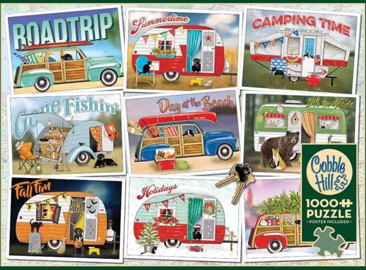 Cobble Hill Pastimes* - Hitting The Road - 1000 Piece Jigsaw Puzzle