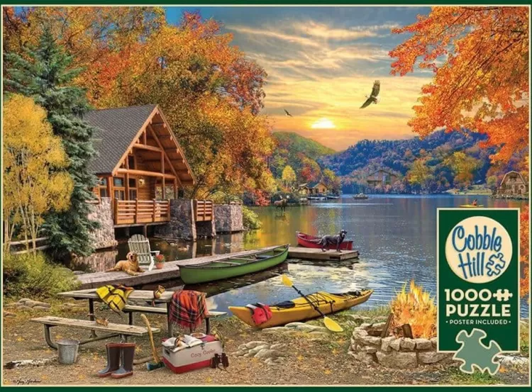 Cobble Hill Pastimes* - Lakeside Retreat - 1000 Piece Jigsaw Puzzle