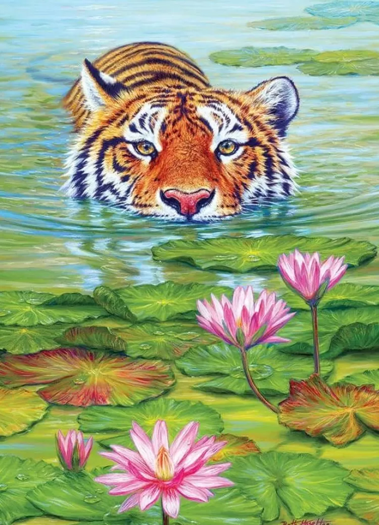 Cobble Hill Flowers & Gardens* - Land Of The Lotus - 1000 Piece Jigsaw Puzzle