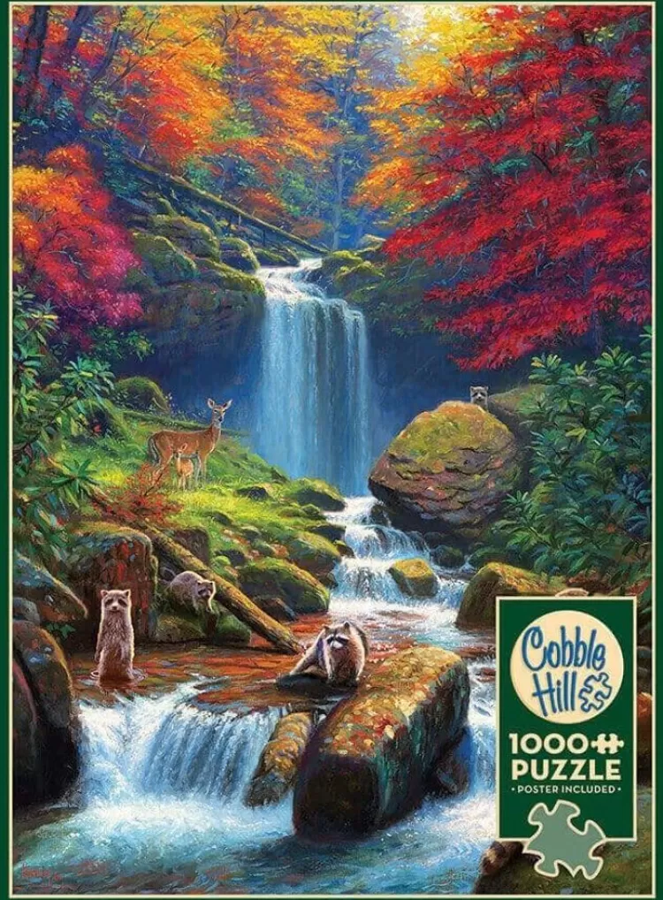 Cobble Hill Landscape* - Mystic Falls In Autumn - 1000 Piece Jigsaw Puzzle