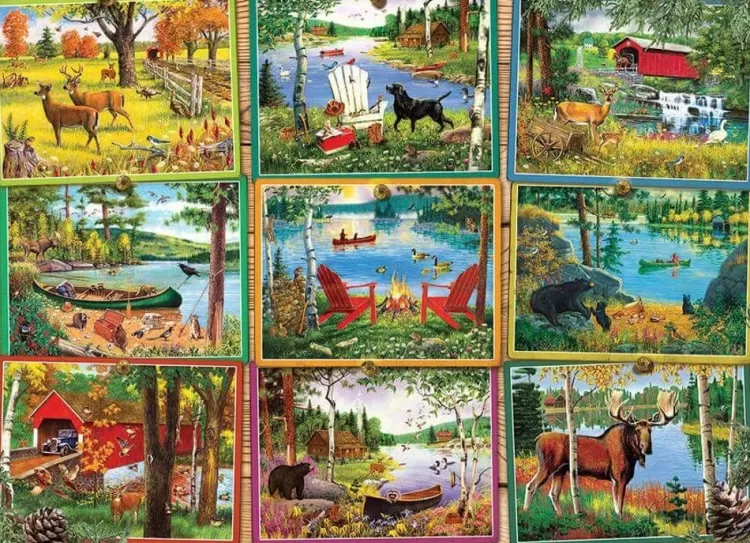Cobble Hill Pastimes* - Postcards From Lake Country - 1000 Piece Jigsaw Puzzle