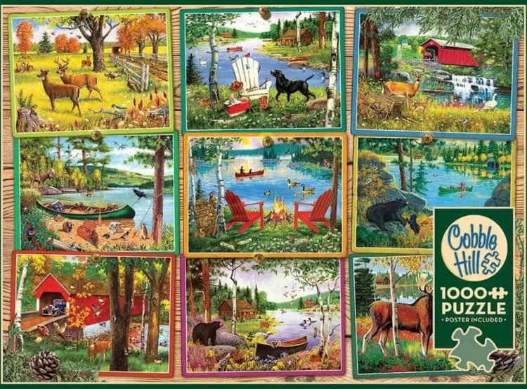 Cobble Hill Pastimes* - Postcards From Lake Country - 1000 Piece Jigsaw Puzzle