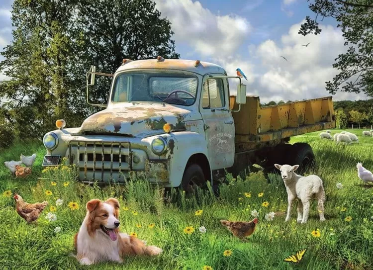 Cobble Hill Farming* - Sheep Field - 1000 Piece Jigsaw Puzzle