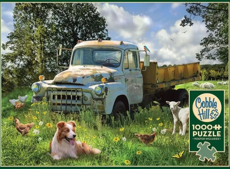 Cobble Hill Farming* - Sheep Field - 1000 Piece Jigsaw Puzzle