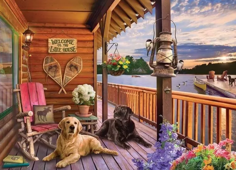 Cobble Hill Pastimes* - Welcome To The Lake House - 1000 Piece Jigsaw Puzzle