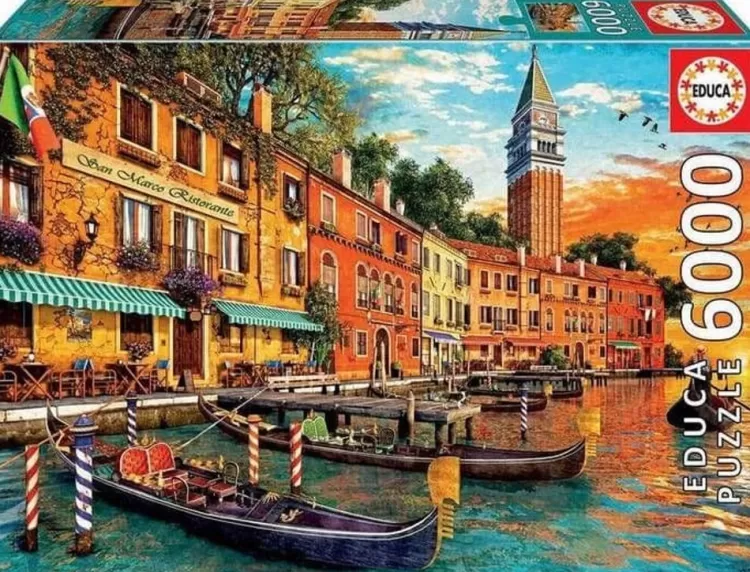 Educa Locations & Buildings* - Sunset To San Marcos - 6000 Piece Jigsaw Puzzle