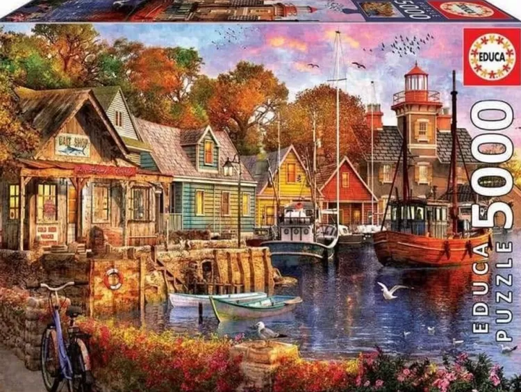 Educa Locations & Buildings* - The Harbour Evening - 5000 Piece Jigsaw Puzzle