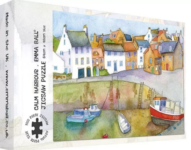 Great British Jigsaws Locations & Buildings*Emma Ball - Calm Harbour - 1000 Piece Jigsaw Puzzle