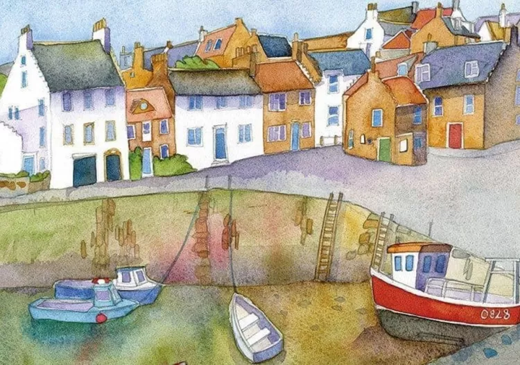 Great British Jigsaws Locations & Buildings*Emma Ball - Calm Harbour - 1000 Piece Jigsaw Puzzle