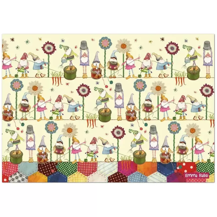 Great British Jigsaws Pastimes*Emma Ball - Crafting Gnomes - 1000 Piece Jigsaw Puzzle