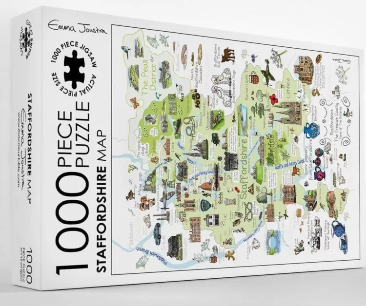 Great British Jigsaws Locations & Buildings*Emma Joustra - Staffordshire - 1000 Piece Jigsaw Puzzle