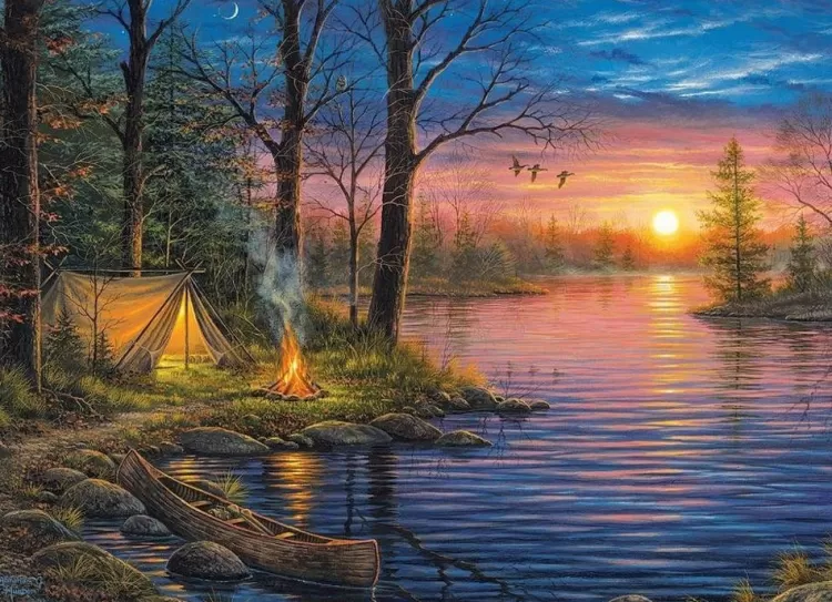 Eurographics Landscape* - Evening Mist By Abraham Hunter - 1000 Piece Jigsaw Puzzle