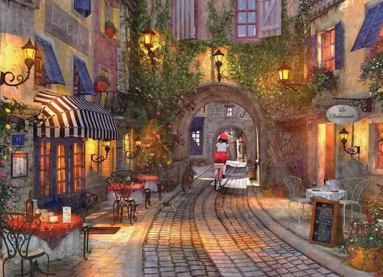 Eurographics Locations & Buildings* - French Walkway - 1000 Piece Jigsaw Puzzle
