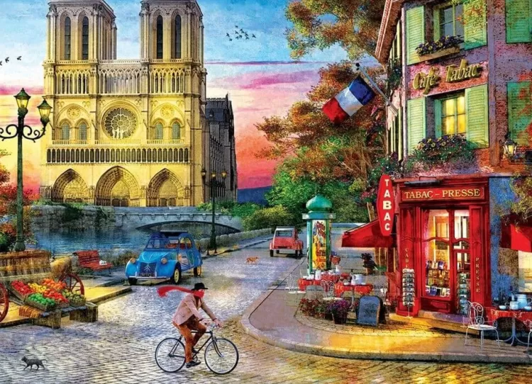 Eurographics Locations & Buildings* - Notre Dame Sunset - 1000 Piece Jigsaw Puzzle