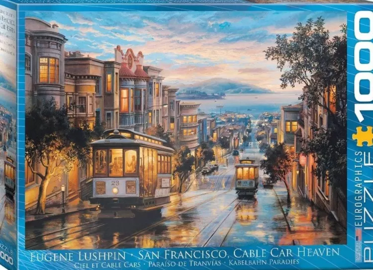 Eurographics Locations & Buildings* - San Francisco - Cable Car - 1000 Piece Jigsaw Puzzle