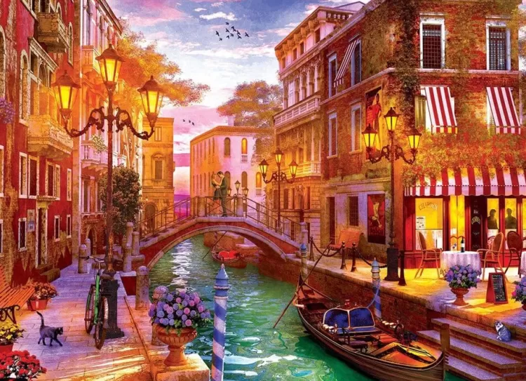 Eurographics Locations & Buildings* - Sunset Over Venice - 1000 Piece Jigsaw Puzzle