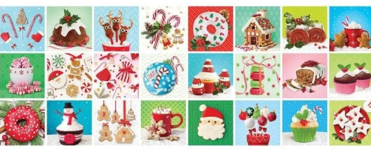 Eurographics Food & Drink* - Sweet Christmas - Advent Calendar - 24 X 50 Jigsaw Puzzle