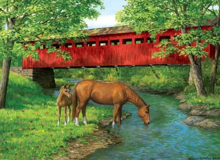 Eurographics Locations & Buildings* - Sweet Water Bridge - 1000 Piece Jigsaw Puzzle