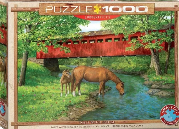 Eurographics Locations & Buildings* - Sweet Water Bridge - 1000 Piece Jigsaw Puzzle