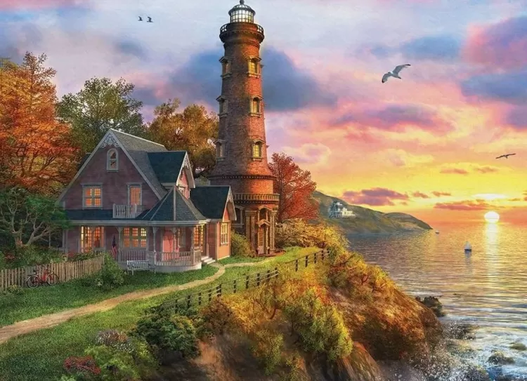 Eurographics Locations & Buildings* - The Old Lighthouse - 1000 Piece Jigsaw Puzzle