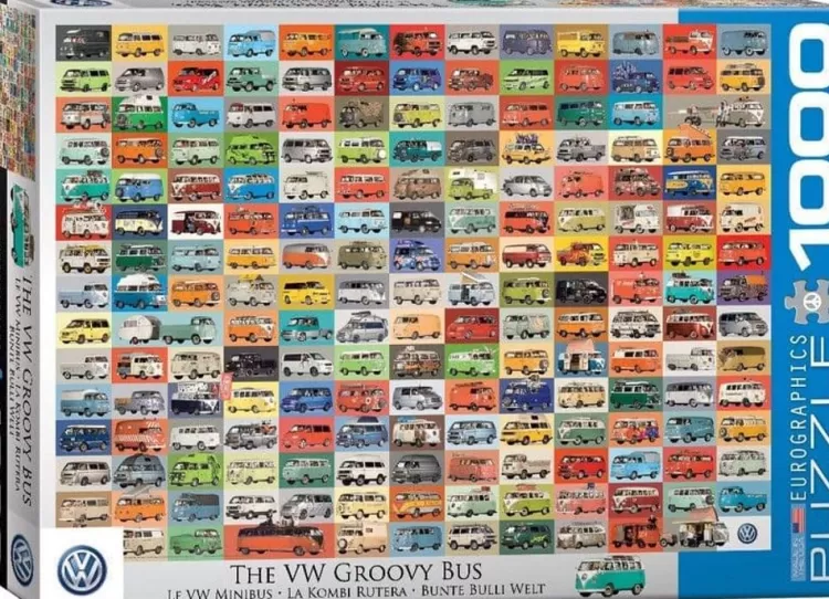 Eurographics Trains & Transport* - Volkswagen Groovy Bus - 1000 Piece Jigsaw Puzzle