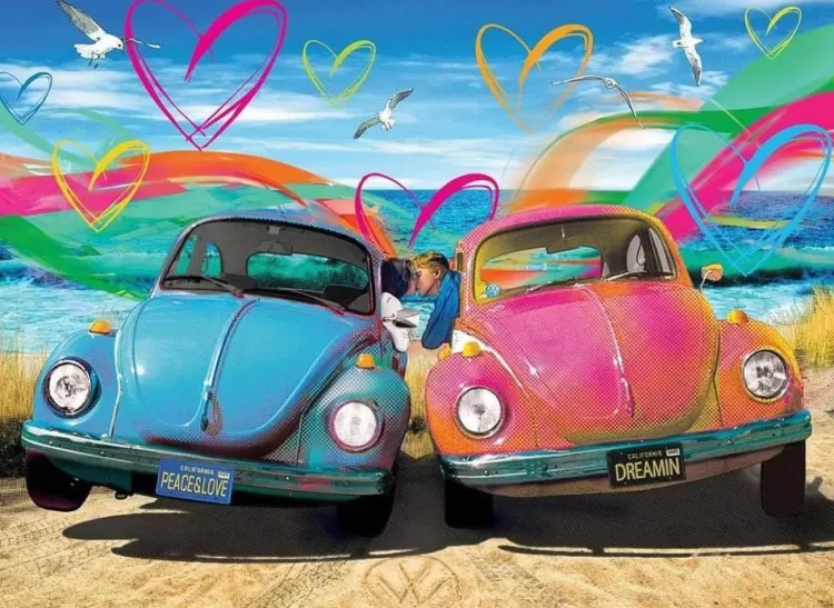 Eurographics Trains & Transport* - Vw Beetle Love - 1000 Piece Jigsaw Puzzle