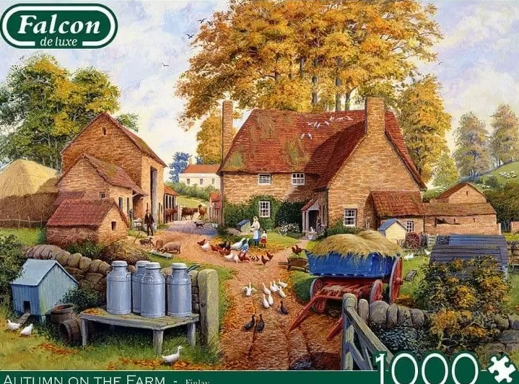 Jumbo Farming*Falcon De Luxe - Autumn On The Farm - 1000 Piece Jigsaw Puzzle