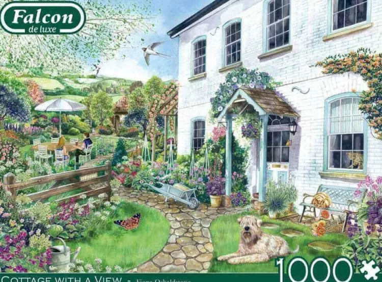 Jumbo Cottages*Falcon De Luxe - Cottage With A View - 1000 Piece Jigsaw Puzzle