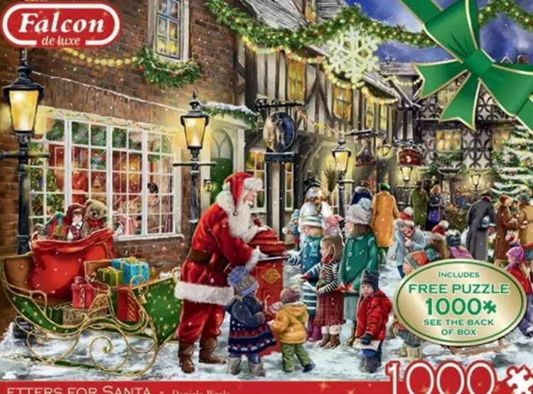 Jumbo Christmas*Falcon De Luxe - Letters For Santa 2 X 1000 Piece Jigsaw Puzzle