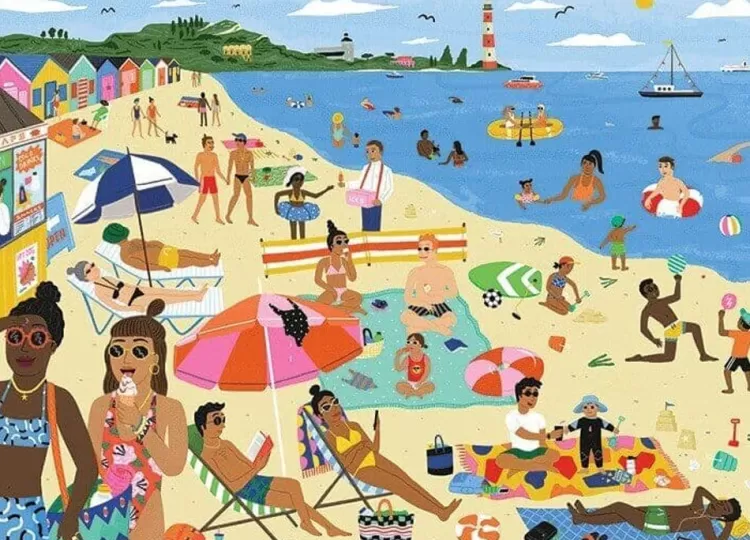 Jumbo Pastimes*Falcon De Luxe - Life'S A Beach - 1000 Piece Jigsaw Puzzle