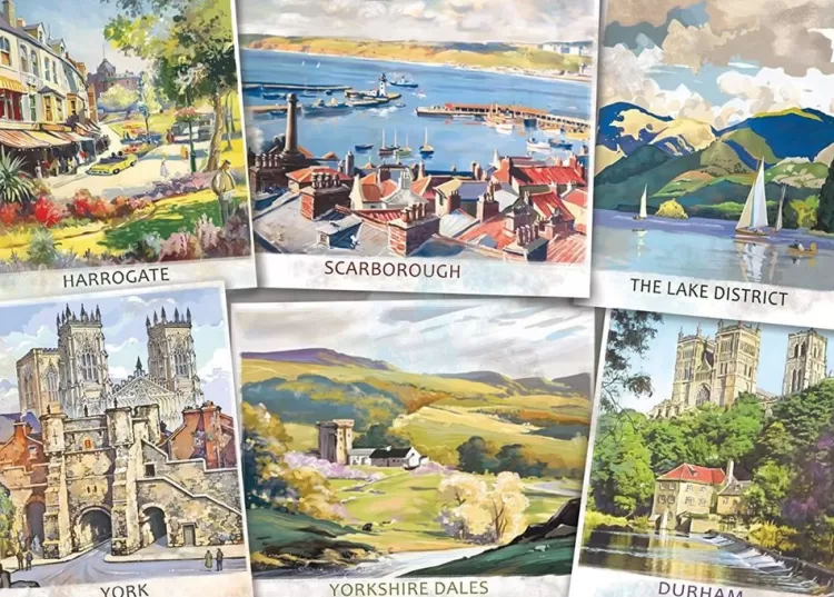 Jumbo Yorkshire*Falcon De Luxe - The Beautiful North - 1000 Piece Jigsaw Puzzle