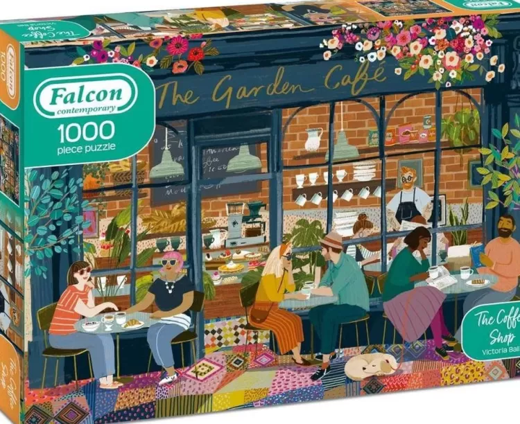 Jumbo Food & Drink*Falcon De Luxe - The Coffee Shop - 1000 Piece Jigsaw Puzzle