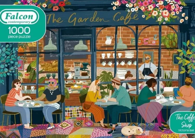 Jumbo Food & Drink*Falcon De Luxe - The Coffee Shop - 1000 Piece Jigsaw Puzzle