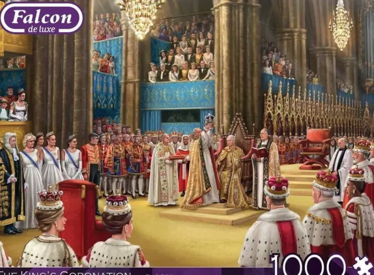 Jumbo Royal*Falcon De Luxe - The Kings Coronation - 1000 Piece Jigsaw Puzzle