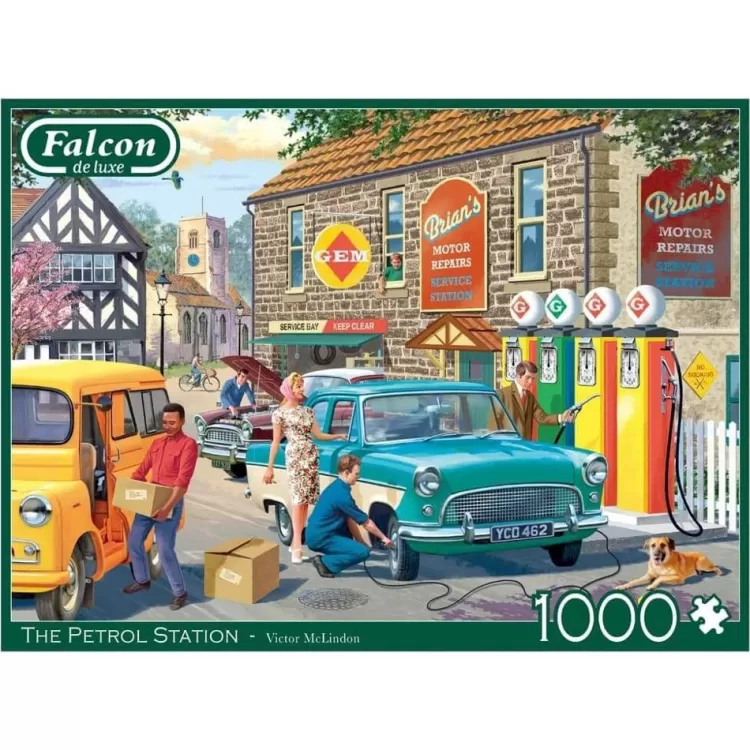 Jumbo Trains & Transport*Falcon De Luxe - The Petrol Station - 1000 Piece Jigsaw Puzzle