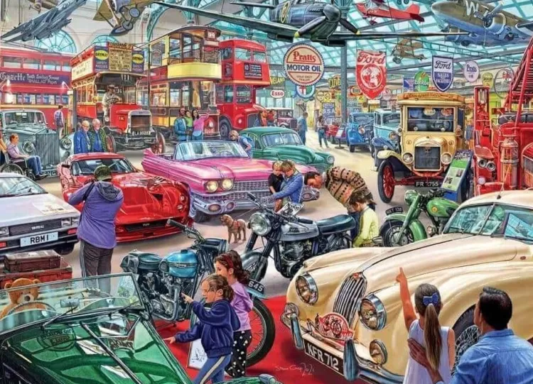 Jumbo Trains & Transport*Falcon De Luxe - The Transport Museum - 1000 Piece Jigsaw Puzzle