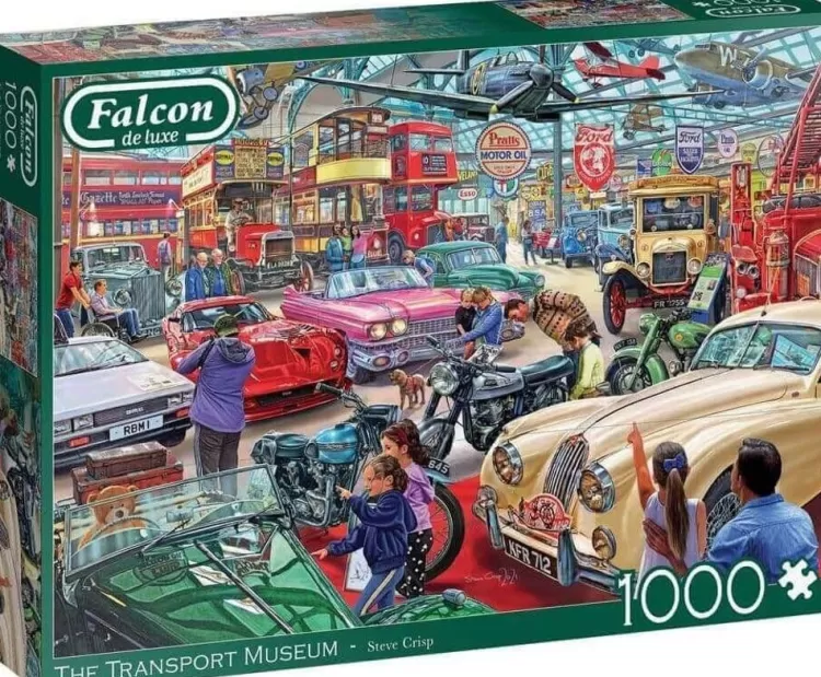 Jumbo Trains & Transport*Falcon De Luxe - The Transport Museum - 1000 Piece Jigsaw Puzzle