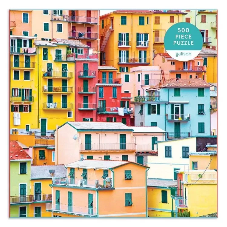 Galison Locations & Buildings* - Ciao From Cinque Terre - 500 Piece Jigsaw Puzzle
