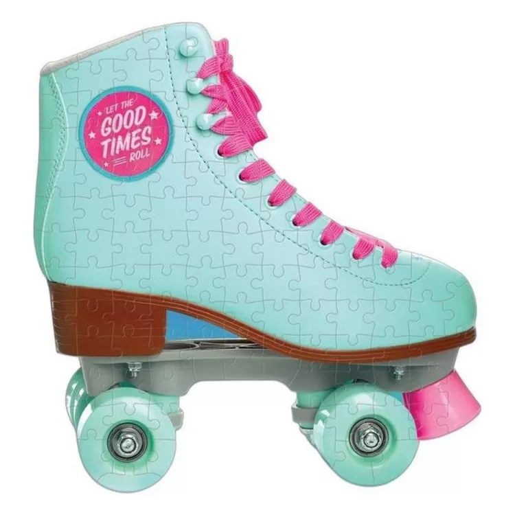 Galison Pastimes* - Let The Good Times Roll Roller Skate 100 Piece Mini Shaped Puzzle