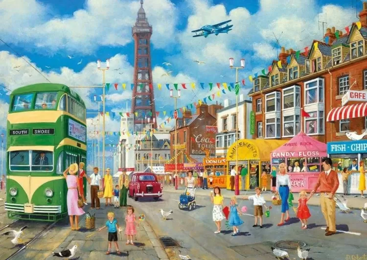 Gibsons Locations & Buildings* - Blackpool Promenade - 1000 Piece Jigsaw Puzzle