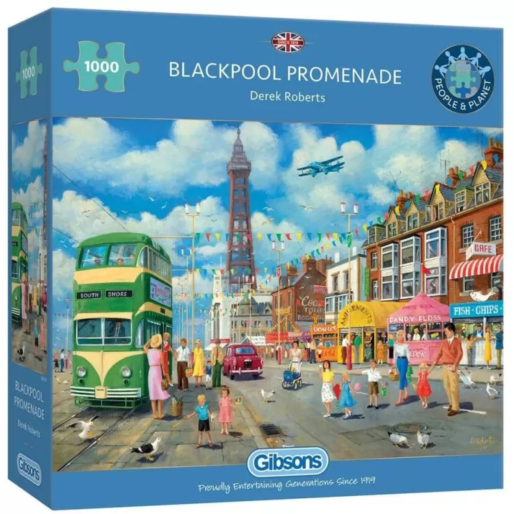 Gibsons Locations & Buildings* - Blackpool Promenade - 1000 Piece Jigsaw Puzzle