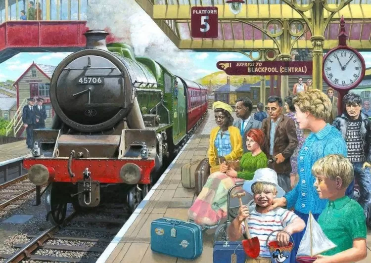 Gibsons Trains & Transport* - Express To Blackpool - 1000 Piece Jigsaw Puzzle