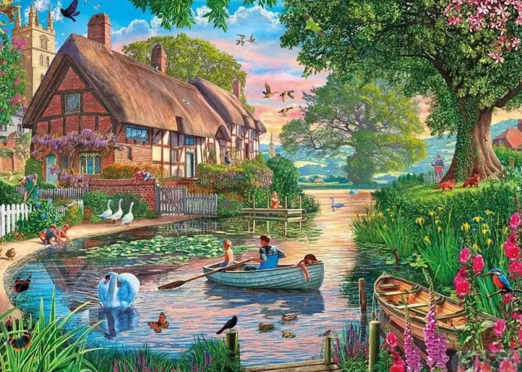 Gibsons Locations & Buildings* - Golden Hour - 1000 Piece Jigsaw Puzzle